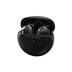 Pro6 Wireless Bluetooth Headphones Tws Earphones Mini Heaset with Charging Case Waterproof Earbuds (Color: Black)