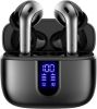 Bluetooth Headphones True Wireless Earbuds LED Power Display Earphones with Wireless Charging Case IPX5 Waterproof in-Ear Earbuds with Mic for TV Smar