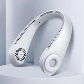 Easy Breezy Hands-Free Neck Fan (Color: FRESH WHITE)