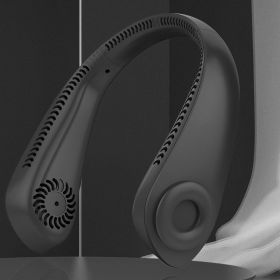 Easy Breezy Hands-Free Neck Fan (Color: BASIC BLACK)