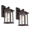 2 Pack outdoor wall light