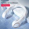 1pc Hanging Neck Fan; Portable Cooling Neck Fan; Adjustable; 360Â° Cooling; Super Quiet; No Blade Fan Design