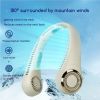 Bladeless Neck Fan with 180Â° Mountain Wind Cooling -Hands-Free Wearable & Ultra-Quiet, USB Rechargeable for Travel, Gym