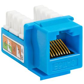 Cat5e Punch Down Keystone Jack (Option: Blue)