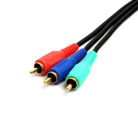 Cmple 3 RCA Male to 3RCA Male RGB Component Video Cable For HDTV (Option: 6 Feet)