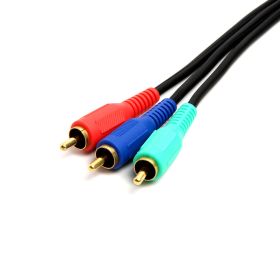 Cmple 3 RCA Male to 3RCA Male RGB Component Video Cable For HDTV (Option: 25 Feet)