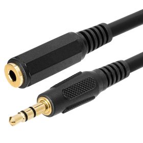 3.5mm 1/8inch Stereo Audio Aux Headphone Cable (Option: Extension Cord Male to Female 12 Feet)