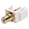 Keystone Jack - Modular RCA White