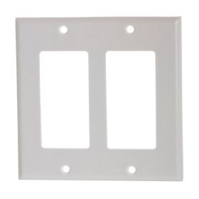 White Decora Wall Plate (Option: 2-Gang)