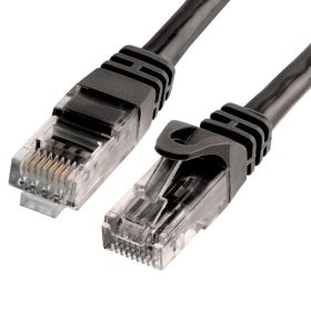 Cat6 Ethernet Cable (Option: 10ft Black | 10Gbps, RJ45 LAN, 550 MHz, UTP | Network Patch Cable)