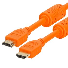 Cmple HDMI Cable 1.5FT High Speed HDTV Ultra HD (UHD) 3D, 4K @60Hz,18Gbps 28AWG HDMI Cord Audio Return (Option: 1.5 Feet Orange)