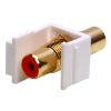 Keystone Jack - Modular RCA White