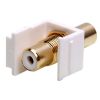 Keystone Jack - Modular RCA White