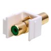 Keystone Jack - Modular RCA White